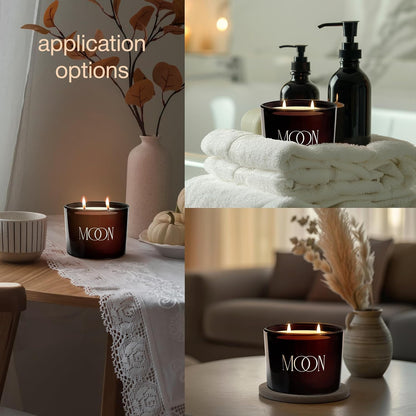 Luxury Candles for Home by  | Candles Vanilla |Vanilla Candles for Men | Non Toxic Candles | Vanilla & Caramel Black Candles |